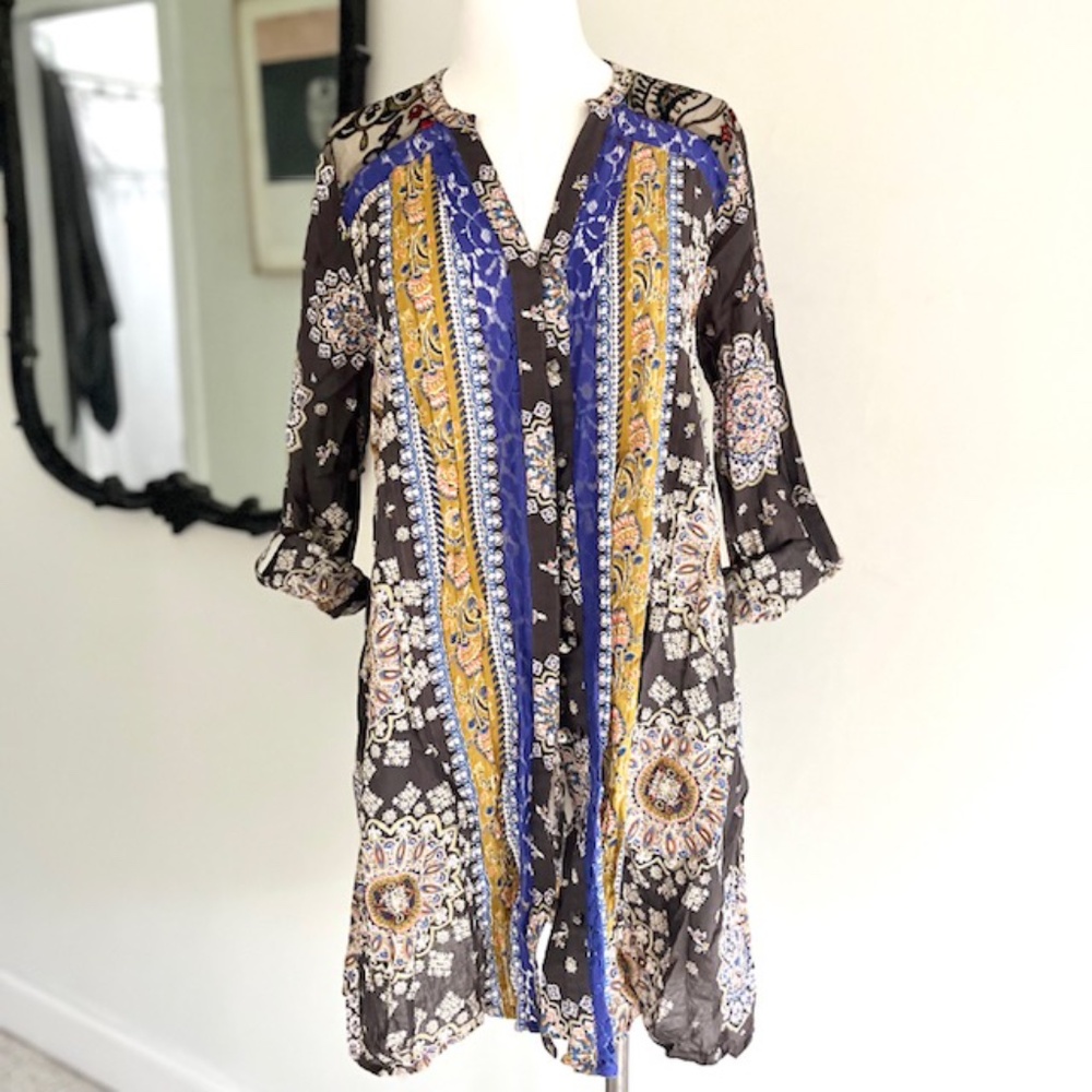 Anthropology Cyrena Tunic Dress with Pockets
